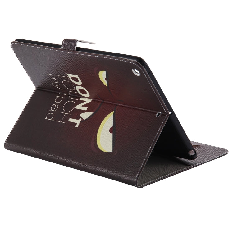 Colored Drawing Pattern Horizontal Flip PU Leather Case with Holder & Card Slots & Wallet & Sleep / Wake-up Function(Eye) - iPad 9.7 (2018) & (2017) Cases by buy2fix | Online Shopping UK | buy2fix