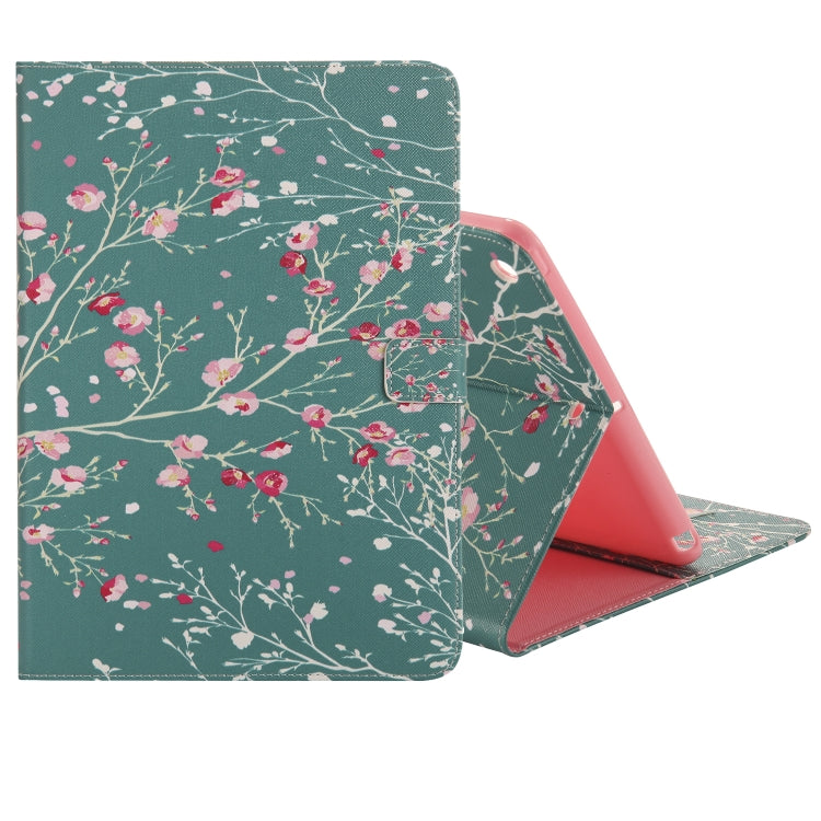 Colored Drawing Pattern Horizontal Flip PU Leather Case with Holder & Card Slots & Wallet & Sleep / Wake-up Function(Apricot Tree) - iPad 9.7 (2018) & (2017) Cases by buy2fix | Online Shopping UK | buy2fix