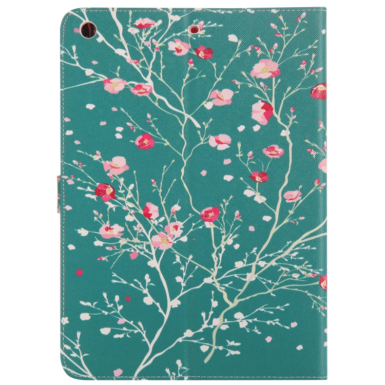 Colored Drawing Pattern Horizontal Flip PU Leather Case with Holder & Card Slots & Wallet & Sleep / Wake-up Function(Apricot Tree) - iPad 9.7 (2018) & (2017) Cases by buy2fix | Online Shopping UK | buy2fix