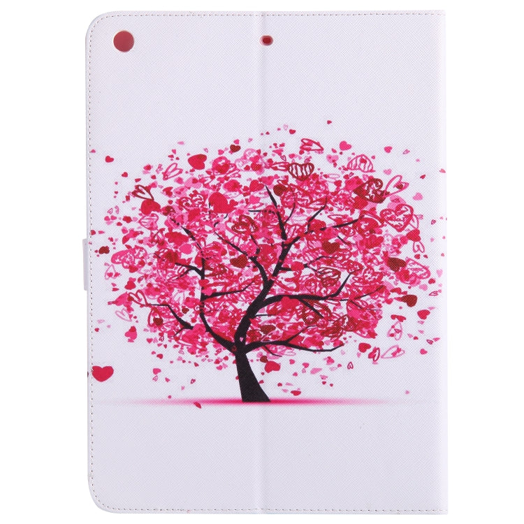 Colored Drawing Pattern Horizontal Flip PU Leather Case with Holder & Card Slots & Wallet & Sleep / Wake-up Function(Colored Tree) - iPad 9.7 (2018) & (2017) Cases by buy2fix | Online Shopping UK | buy2fix