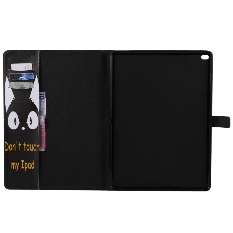 For iPad Pro 12.9 2018 Colored Drawing Pattern Horizontal Flip PU Leather Case with Holder & Card Slots & Wallet & Sleep / Wake-up Function(Cat Ears) - More iPad Cases by buy2fix | Online Shopping UK | buy2fix