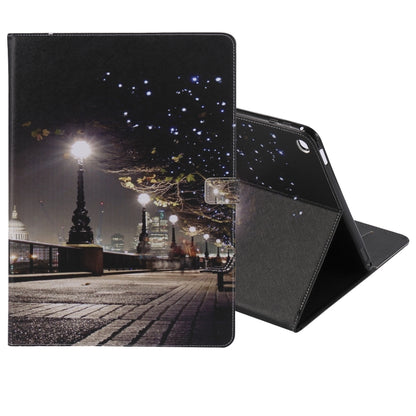 For iPad Pro 12.9 2018 Colored Drawing Pattern Horizontal Flip PU Leather Case with Holder & Card Slots & Wallet & Sleep / Wake-up Function(Cityscape) - More iPad Cases by buy2fix | Online Shopping UK | buy2fix