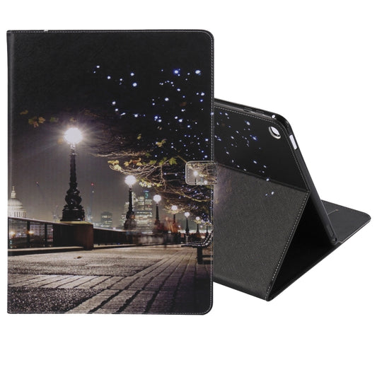 For iPad Pro 12.9 2018 Colored Drawing Pattern Horizontal Flip PU Leather Case with Holder & Card Slots & Wallet & Sleep / Wake-up Function(Cityscape) - More iPad Cases by buy2fix | Online Shopping UK | buy2fix