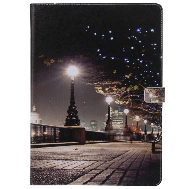 For iPad Pro 12.9 2018 Colored Drawing Pattern Horizontal Flip PU Leather Case with Holder & Card Slots & Wallet & Sleep / Wake-up Function(Cityscape) - More iPad Cases by buy2fix | Online Shopping UK | buy2fix