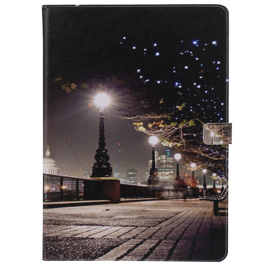 For iPad Pro 12.9 2018 Colored Drawing Pattern Horizontal Flip PU Leather Case with Holder & Card Slots & Wallet & Sleep / Wake-up Function(Cityscape) - More iPad Cases by buy2fix | Online Shopping UK | buy2fix