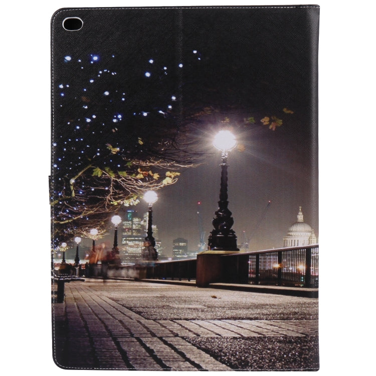 For iPad Pro 12.9 2018 Colored Drawing Pattern Horizontal Flip PU Leather Case with Holder & Card Slots & Wallet & Sleep / Wake-up Function(Cityscape) - More iPad Cases by buy2fix | Online Shopping UK | buy2fix