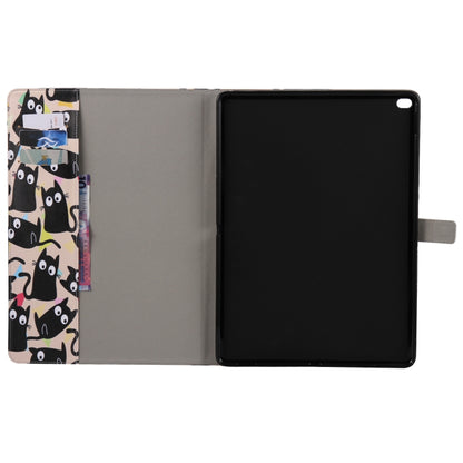 For iPad Pro 12.9 2018 Colored Drawing Pattern Horizontal Flip PU Leather Case with Holder & Card Slots & Wallet & Sleep / Wake-up Function(Little Cat) - More iPad Cases by buy2fix | Online Shopping UK | buy2fix