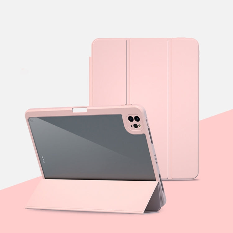 For iPad mini 6 / mini 2024 Magnetic Split Leather Smart Tablet Case(Baby Pink) - iPad mini 6 Cases by buy2fix | Online Shopping UK | buy2fix