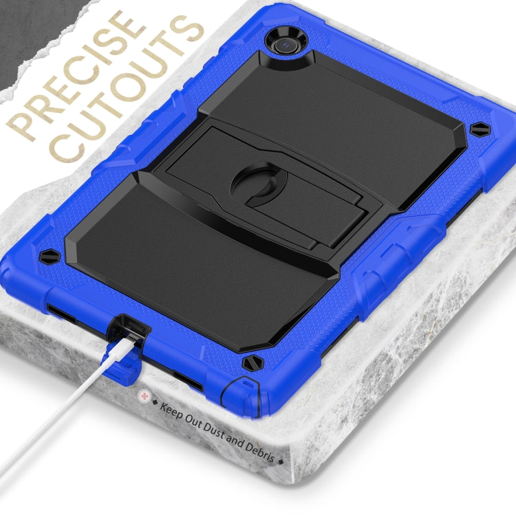 For Samsung Galaxy Tab A8 10.5 2021 Shockproof Black Silicone + PC Tablet Protective Case(Blue) - Other Galaxy Tab PC by buy2fix | Online Shopping UK | buy2fix