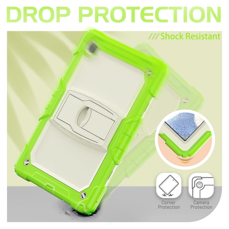 For Samsung Galaxy Tab A8 10.5 2021 Shockproof Beige Silicone + PC Tablet Protective Case(Yellow Green) - Other Galaxy Tab PC by buy2fix | Online Shopping UK | buy2fix