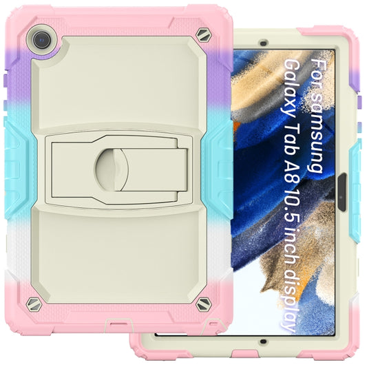 For Samsung Galaxy Tab A8 10.5 2021 Shockproof Beige Silicone + PC Tablet Protective Case(Camouflage Pink) - Other Galaxy Tab PC by buy2fix | Online Shopping UK | buy2fix