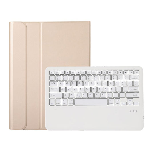 A800B Split Bluetooth Keyboard Leather Case with Holder & Pen Slot For Samsung Galaxy Tab S8+ X800(Gold) by buy2fix