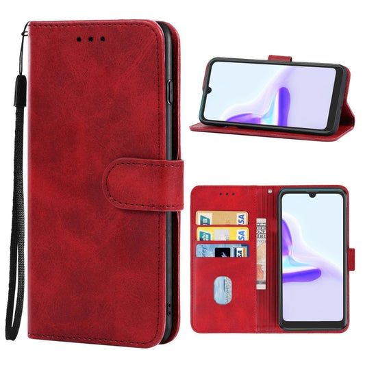 Leather Phone Case For Blackview A50(Red) - More Brand by buy2fix | Online Shopping UK | buy2fix