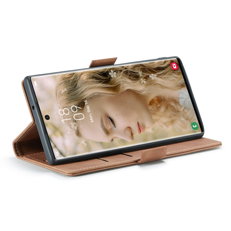 For Samsung Galaxy S22 Ultra 5G CaseMe 013 Multifunctional Leather Phone Case(Brown) by CaseMe