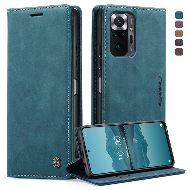 For Samsung Galaxy S22 Ultra 5G CaseMe 013 Multifunctional Leather Phone Case(Blue) by CaseMe