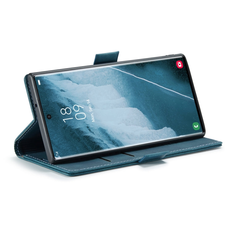 For Samsung Galaxy S22 Ultra 5G CaseMe 013 Multifunctional Leather Phone Case(Blue) by CaseMe