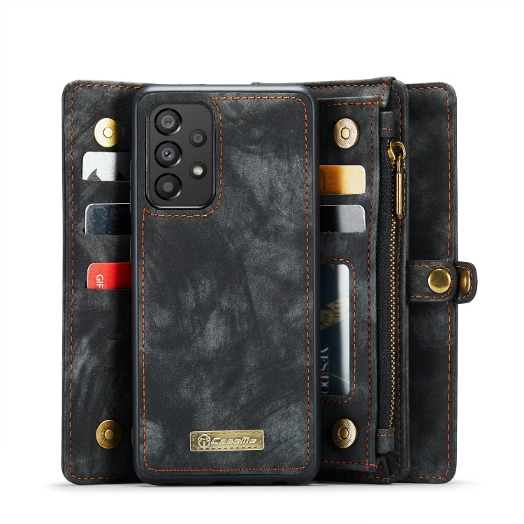 For Samsung Galaxy A53 5G CaseMe-008 Detachable Multifunctional Horizontal Flip Leather Case(Black) - Galaxy Phone Cases by CaseMe | Online Shopping UK | buy2fix