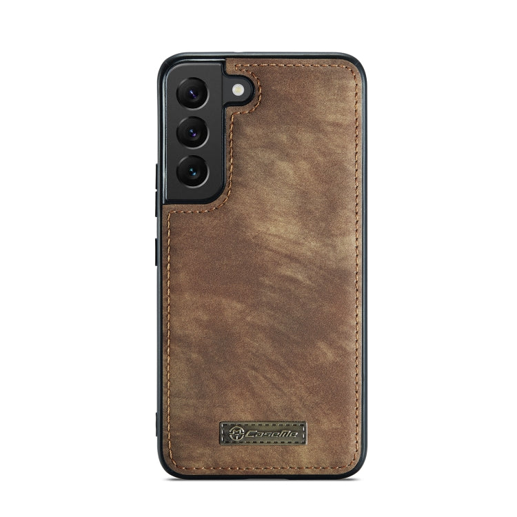 For Samsung Galaxy S22+ 5G CaseMe-008 Detachable Multifunctional Horizontal Flip Leather Case(Brown) - Galaxy S22+ 5G Cases by CaseMe | Online Shopping UK | buy2fix