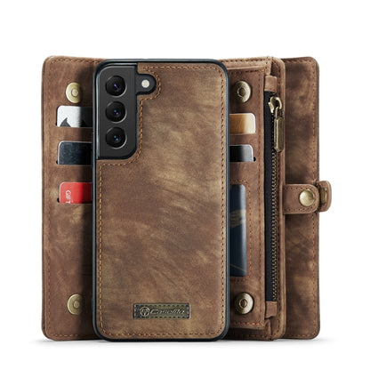 For Samsung Galaxy S22+ 5G CaseMe-008 Detachable Multifunctional Horizontal Flip Leather Case(Brown) - Galaxy S22+ 5G Cases by CaseMe | Online Shopping UK | buy2fix