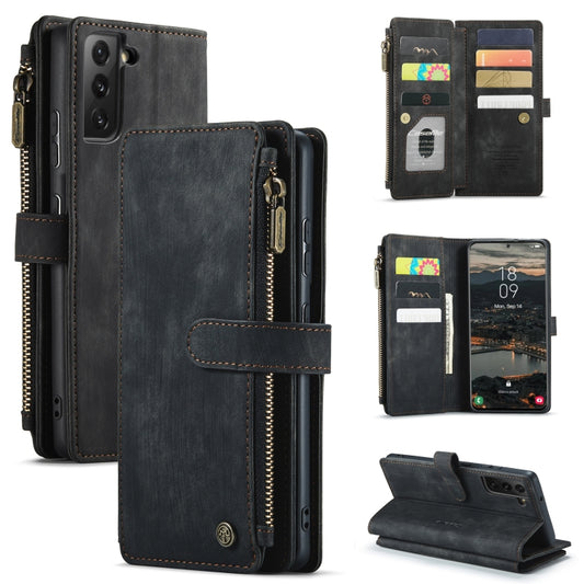 For Samsung Galaxy S22 5G CaseMe C30 Multifunctional Phone Leather Case with Holder & Card Slot & Wallet(Black) - Galaxy S22 5G Cases by CaseMe | Online Shopping UK | buy2fix