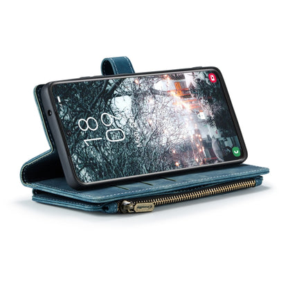 For Samsung Galaxy S22 5G CaseMe C30 Multifunctional Phone Leather Case with Holder & Card Slot & Wallet(Blue) - Galaxy S22 5G Cases by CaseMe | Online Shopping UK | buy2fix