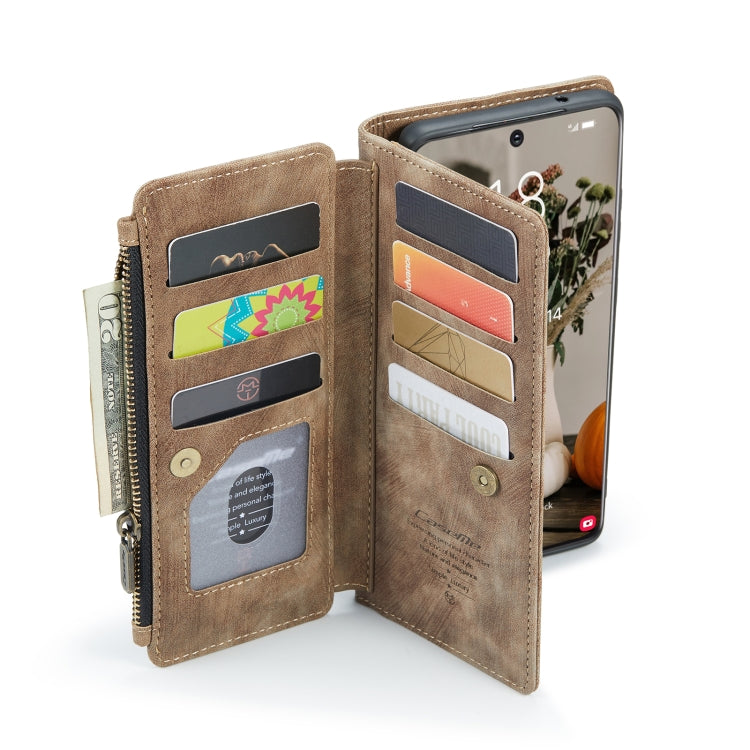 For Samsung Galaxy S22+ 5G CaseMe C30 Multifunctional Phone Leather Case with Holder & Card Slot & Wallet(Brown) - Galaxy S22+ 5G Cases by CaseMe | Online Shopping UK | buy2fix