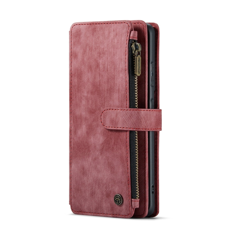 For Samsung Galaxy S22+ 5G CaseMe C30 Multifunctional Phone Leather Case with Holder & Card Slot & Wallet(Red) - Galaxy S22+ 5G Cases by CaseMe | Online Shopping UK | buy2fix