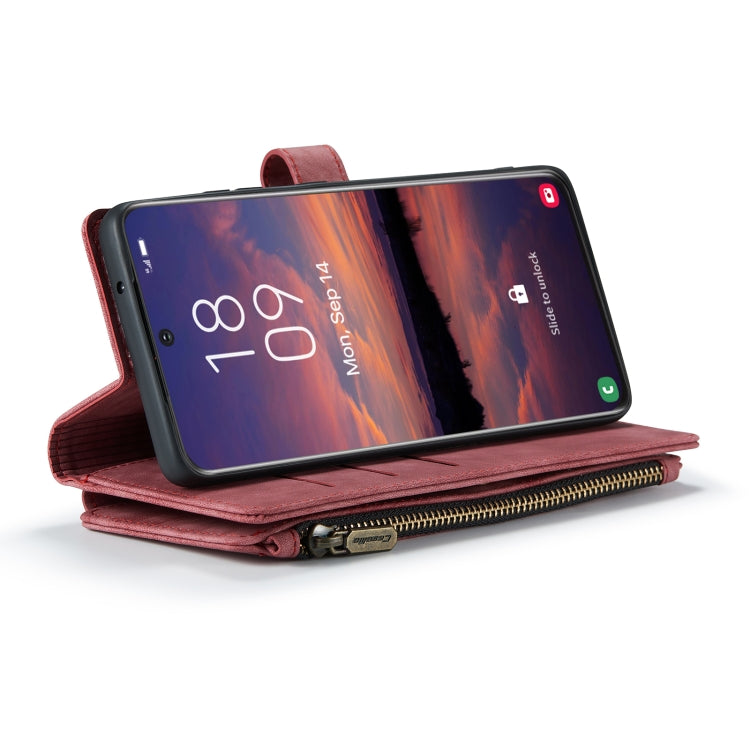 For Samsung Galaxy S22+ 5G CaseMe C30 Multifunctional Phone Leather Case with Holder & Card Slot & Wallet(Red) - Galaxy S22+ 5G Cases by CaseMe | Online Shopping UK | buy2fix