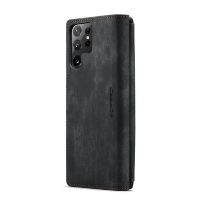 For Samsung Galaxy S22 Ultra 5G CaseMe C30 Multifunctional Phone Leather Case with Holder & Card Slot & Wallet(Black) - Galaxy S22 Ultra 5G Cases by CaseMe | Online Shopping UK | buy2fix