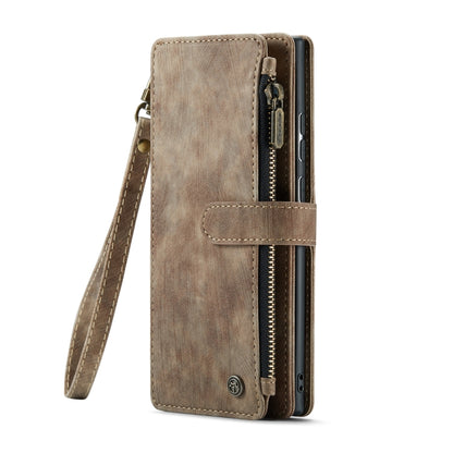 For Samsung Galaxy S22 Ultra 5G CaseMe C30 Multifunctional Phone Leather Case with Holder & Card Slot & Wallet(Brown) - Galaxy S22 Ultra 5G Cases by CaseMe | Online Shopping UK | buy2fix