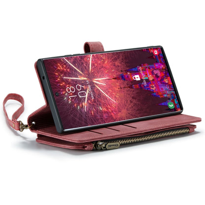 For Samsung Galaxy S22 Ultra 5G CaseMe C30 Multifunctional Phone Leather Case with Holder & Card Slot & Wallet(Red) - Galaxy S22 Ultra 5G Cases by CaseMe | Online Shopping UK | buy2fix