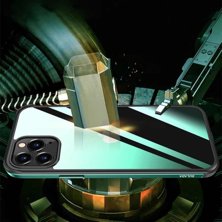 For iPhone 13 Pro SULADA Metal Frame + Nano Glass + TPU Phone Case (Pink) - iPhone 13 Pro Cases by SULADA | Online Shopping UK | buy2fix