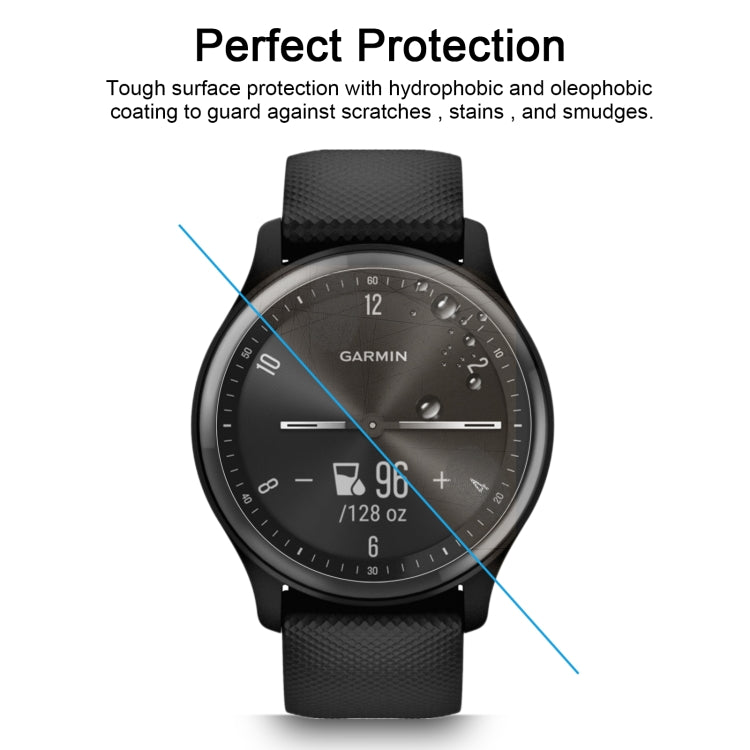 20 PCS 0.26mm 2.5D 9H Tempered Glass Film Screen Protector For GarminMove Sport by buy2fix