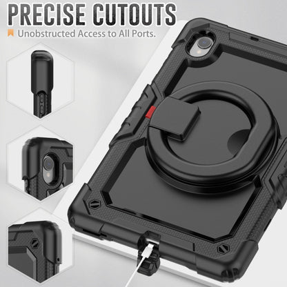 For Lenovo M10 Plus X606F Silicone + PC Holder Tablet Case(Black) - Lenovo by buy2fix | Online Shopping UK | buy2fix