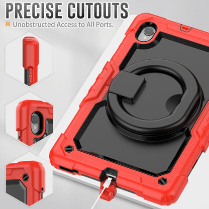 For Lenovo M10 Plus X606F Silicone + PC Holder Tablet Case(Red+Black) - Lenovo by buy2fix | Online Shopping UK | buy2fix