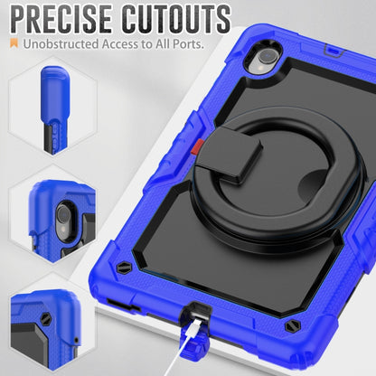 For Lenovo M10 Plus X606F Silicone + PC Holder Tablet Case(Blue+Black) - Lenovo by buy2fix | Online Shopping UK | buy2fix