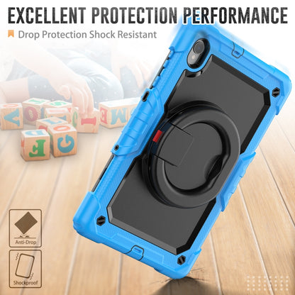 For Lenovo M10 Plus X606F Silicone + PC Holder Tablet Case(Light Blue+Black) - Lenovo by buy2fix | Online Shopping UK | buy2fix