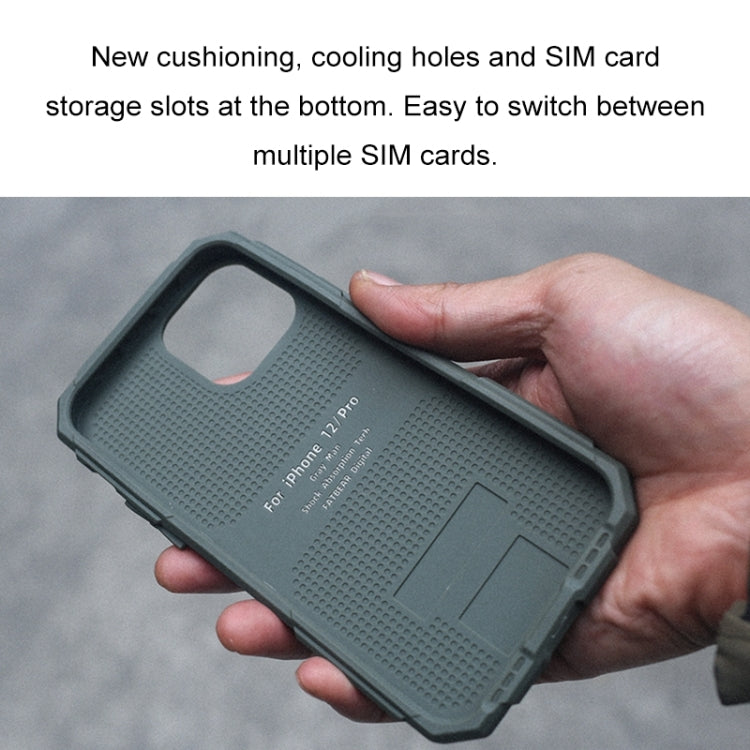 For iPhone 12 Pro Max FATBEAR Graphene Cooling Shockproof Case(Green) - iPhone 12 Pro Max Cases by FATBEAR | Online Shopping UK | buy2fix