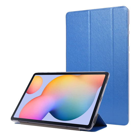 For Samsung Galaxy Tab S8 / Tab S7 Silk Texture Flip Leather Tablet Case(Blue) by buy2fix