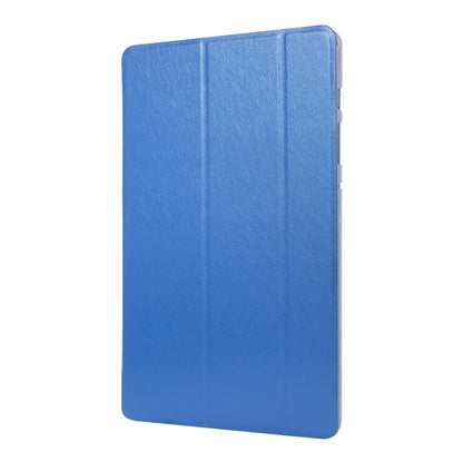For Samsung Galaxy Tab S8 / Tab S7 Silk Texture Flip Leather Tablet Case(Blue) by buy2fix