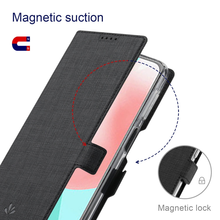 For Nokia G300 ViLi K Series Magnetic Buckle Leather Phone Case(Black) - Motorola Cases by ViLi | Online Shopping UK | buy2fix