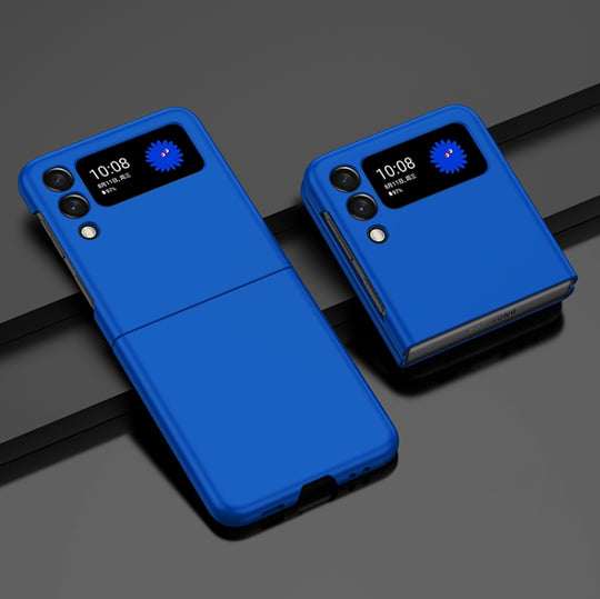 For Samsung Galaxy Z Flip3 5G Oil-sprayed PC Phone Case(Blue)