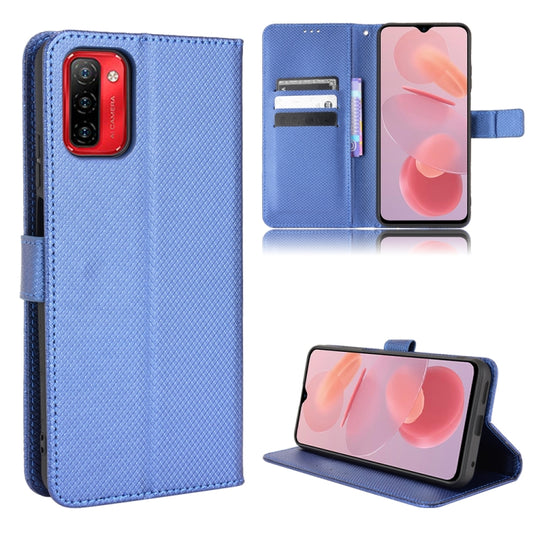 For Ulefone Note 12P Diamond Texture Leather Phone Case(Blue) by buy2fix