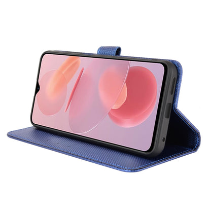 For Ulefone Note 12P Diamond Texture Leather Phone Case(Blue) by buy2fix