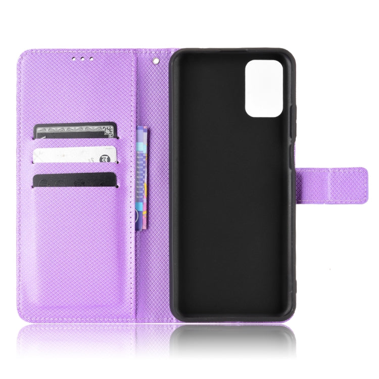For Ulefone Note 12P Diamond Texture Leather Phone Case(Purple) by buy2fix