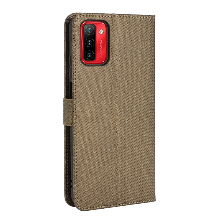 For Ulefone Note 12P Diamond Texture Leather Phone Case(Brown) by buy2fix