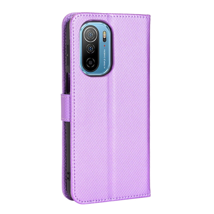For Ulefone Note 13P Diamond Texture Leather Phone Case(Purple) by buy2fix
