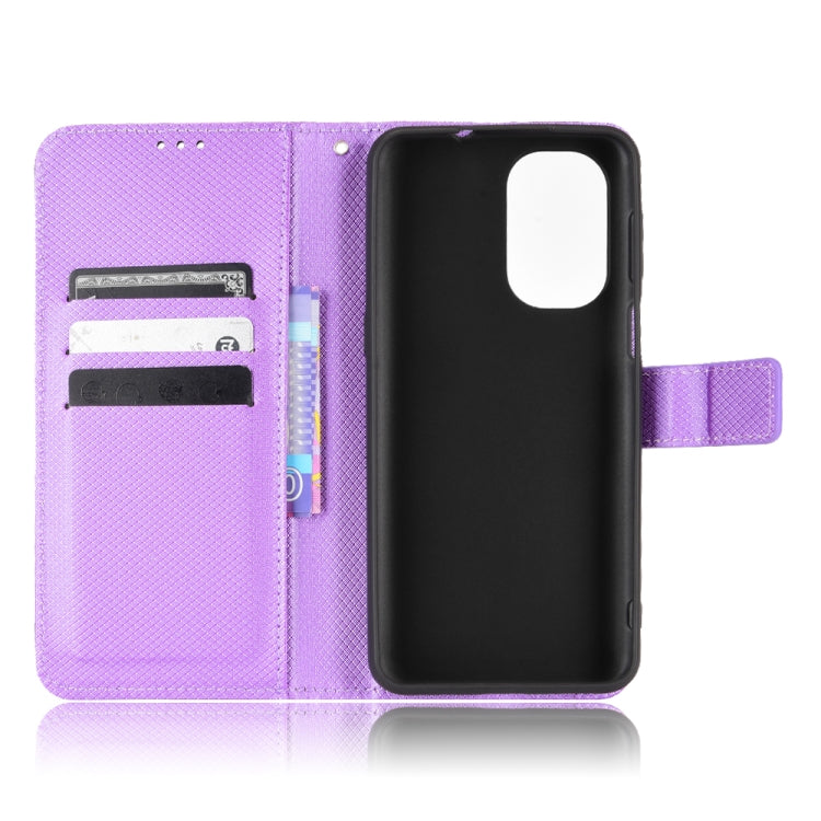 For Ulefone Note 13P Diamond Texture Leather Phone Case(Purple) by buy2fix