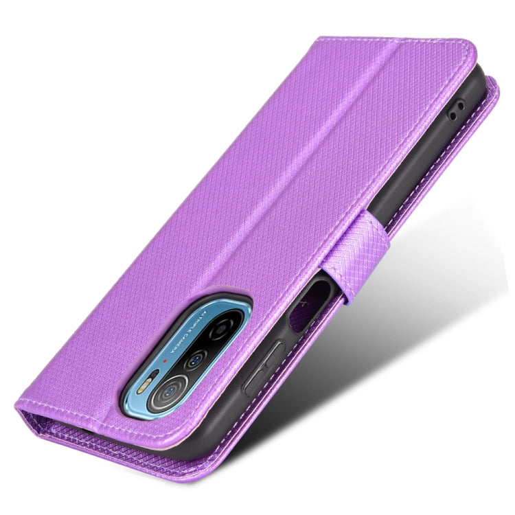 For Ulefone Note 13P Diamond Texture Leather Phone Case(Purple) by buy2fix