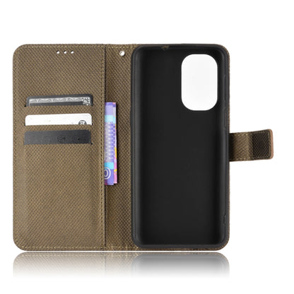 For Ulefone Note 13P Diamond Texture Leather Phone Case(Brown) by buy2fix